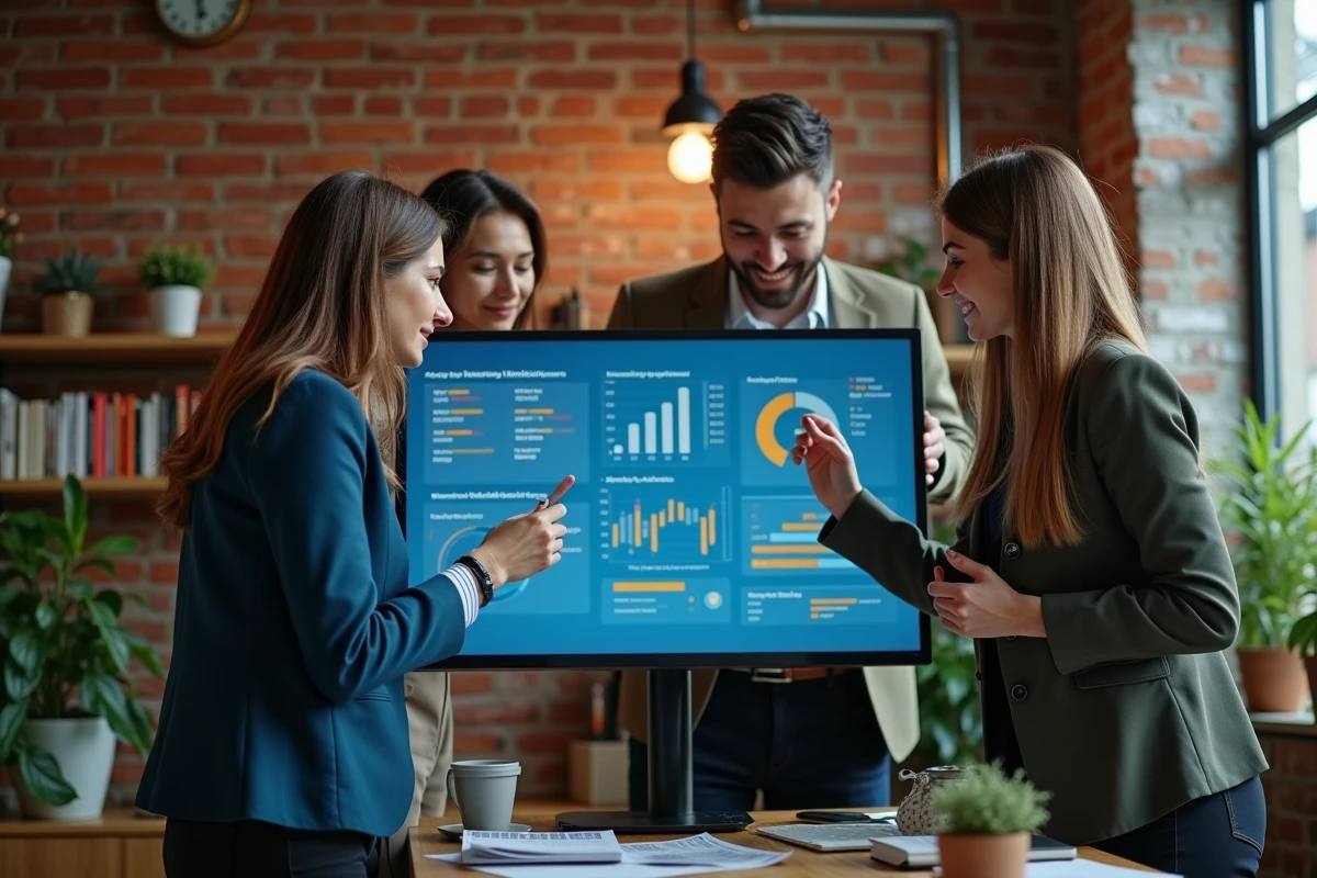 Groupe de professionnels collaborant autour d